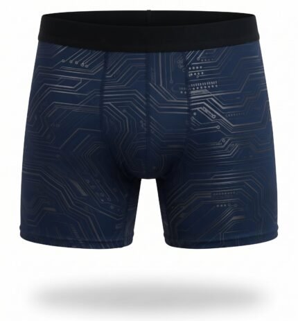 Navy Blue Circuit Compression Shorts – Premium Performance Fitness Wear